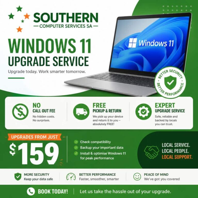 Windows 11 upgrade service advertisment