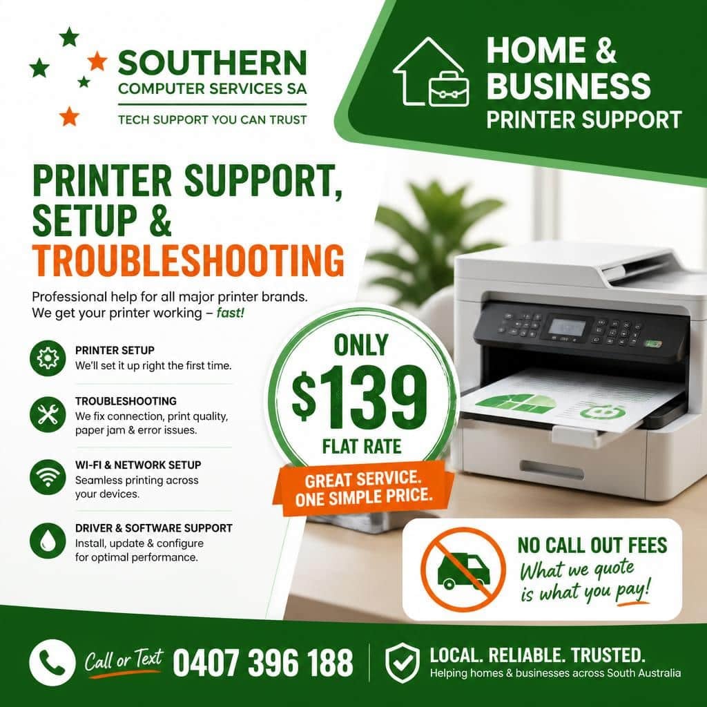 Printer support and troubleshooting onsite