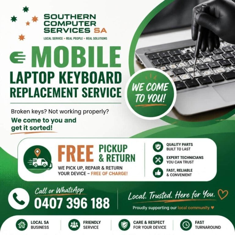 Keyboard replacement service advertisement
