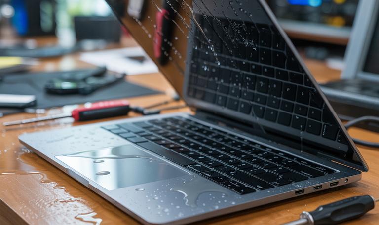 laptop water damage