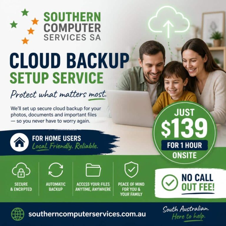 cloud backup service advertisement